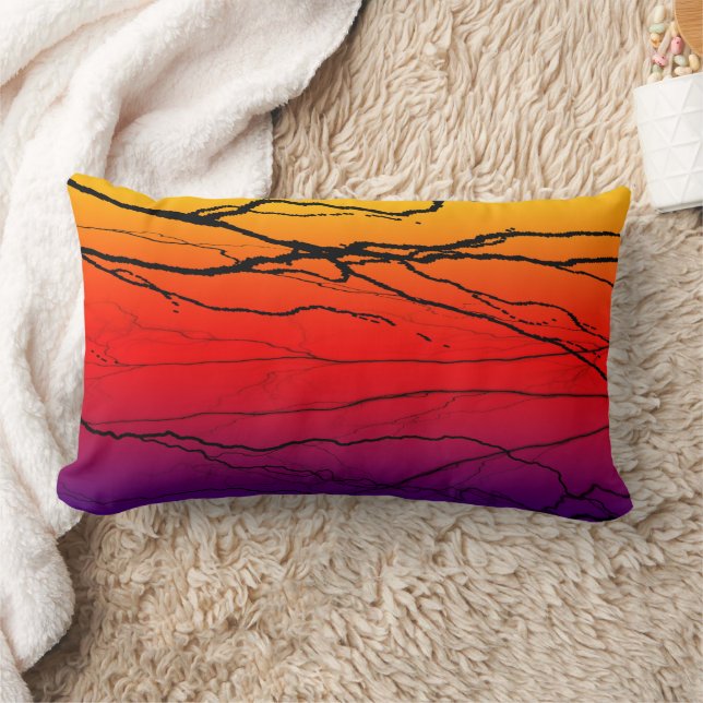 Abstract Gradient Lumbar Pillow (Blanket)