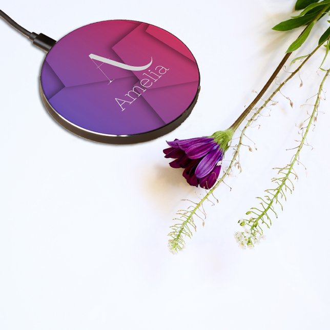 Abstract gradient name initial monogram wireless  (Creator Uploaded)