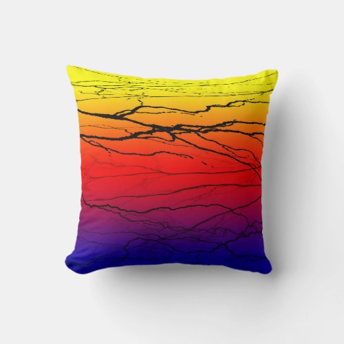 Abstract Gradient Throw Pillow