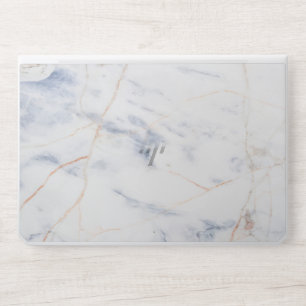 Abstract Gradient White Marble HP Laptop Skin