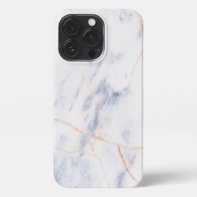 Abstract Gradient White Marble iPhone Case (Back)