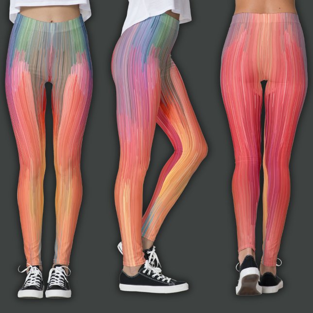 Abstract Gradients | Rainbow Drip Leggings (Creator Uploaded)