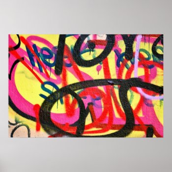 Abstract Graffiti Background Poster by sirylok at Zazzle