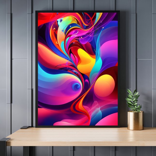 Abstract Graffiti Melody Modern Art Fusion Print (he vibrant and captivating world of Abstract Graffiti Melody Modern Art Fusion prints.)