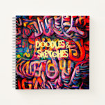 Abstract Graffiti Paint Notebook at Zazzle