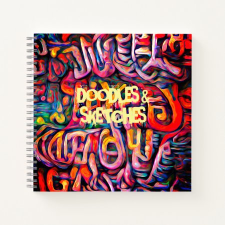 Abstract Graffiti Paint Notebook