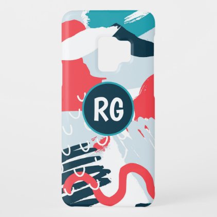 Abstract Graffiti Pattern Personalized Monogram Case-Mate Samsung Galaxy S9 Case