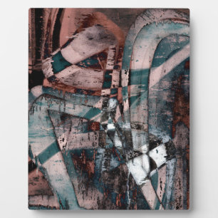 Abstract graffiti plaque