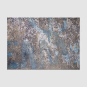 Abstract, graffiti, plaster, blue and gray tissue  tissue paper