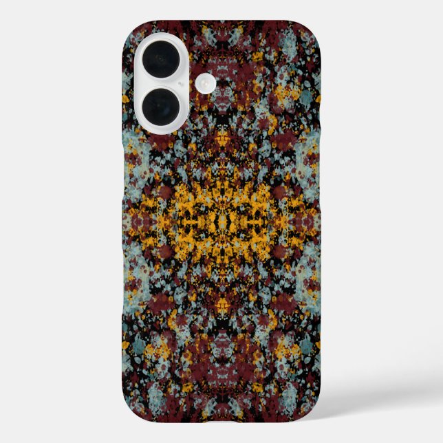 Abstract Graffiti Splatter Painting Art On Black Case-Mate iPhone Case (Back)