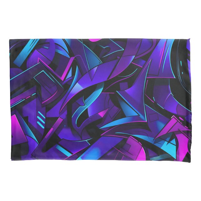 Abstract Graffiti Street Swirl Pillow Case (Front)