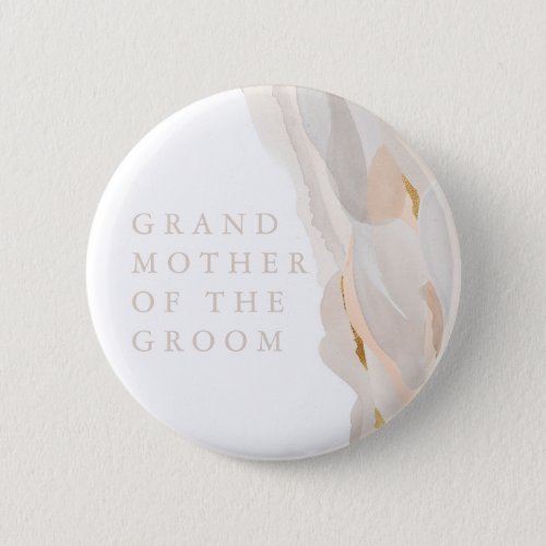 Abstract GrandMother of the Groom Button