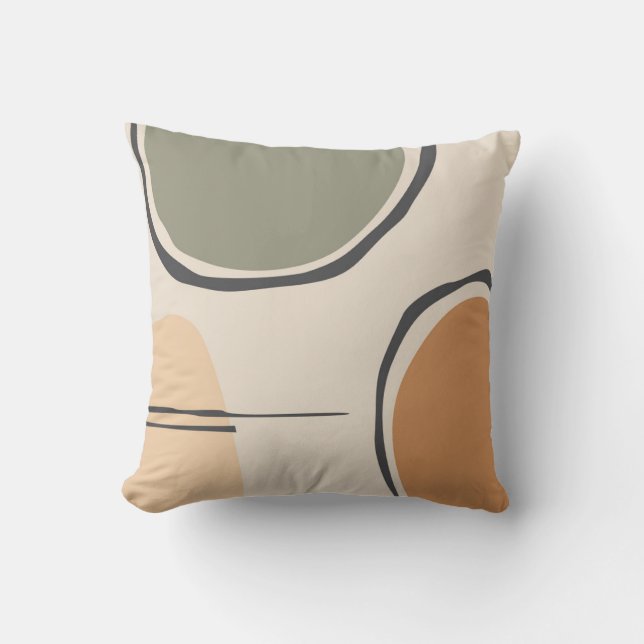 Abstract Graphic Art Vol.01 Throw Pillow (Front)