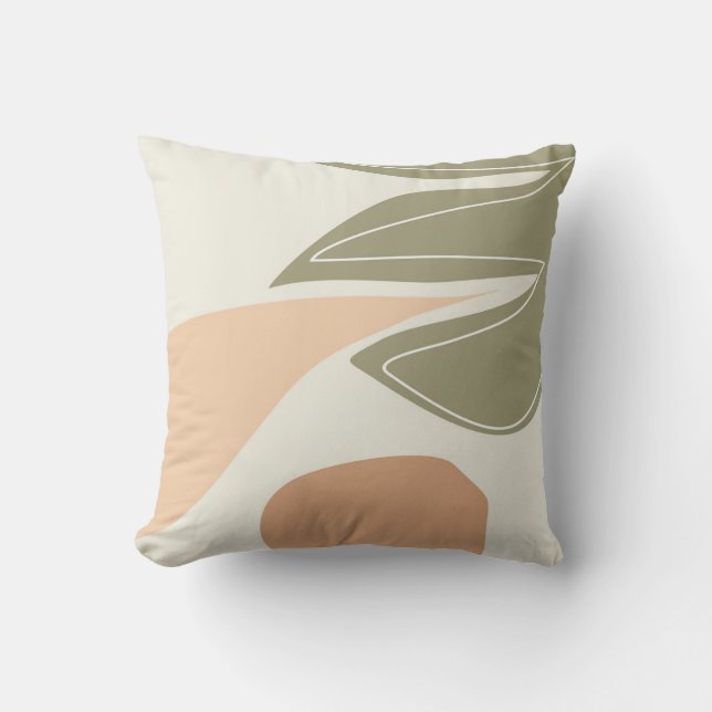 Abstract Graphic Art Vol.08 Throw Pillow (Front)