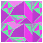 Abstract graphic - purple green design fabric