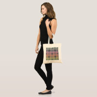 Cute Geometric Shapes Pattern Gradient Purple Blue Ombre Tote Bag