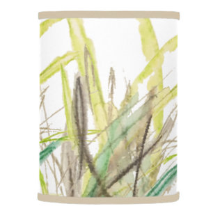 Abstract Grass Watercolor Hand-painted Lamp Shade
