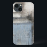 Abstract Gray & Blue Painting iPhone 13 Case<br><div class="desc">A Jennifer Goldberger abstract gray and blue painting. It looks like a cloudy day that could turn into a rainstorm. If you love modern art then this is the print for you. Pick one up today!</div>