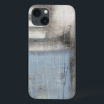Abstract Gray & Blue Painting iPhone 13 Case<br><div class="desc">A Jennifer Goldberger abstract gray and blue painting. It looks like a cloudy day that could turn into a rainstorm. If you love modern art then this is the print for you. Pick one up today!</div>