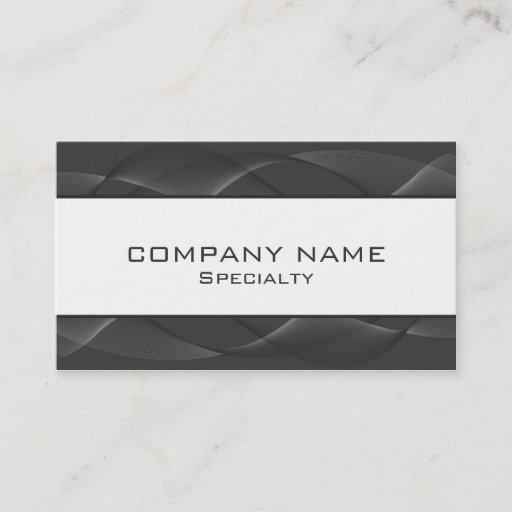 Customizable Abstract gray Business Cards