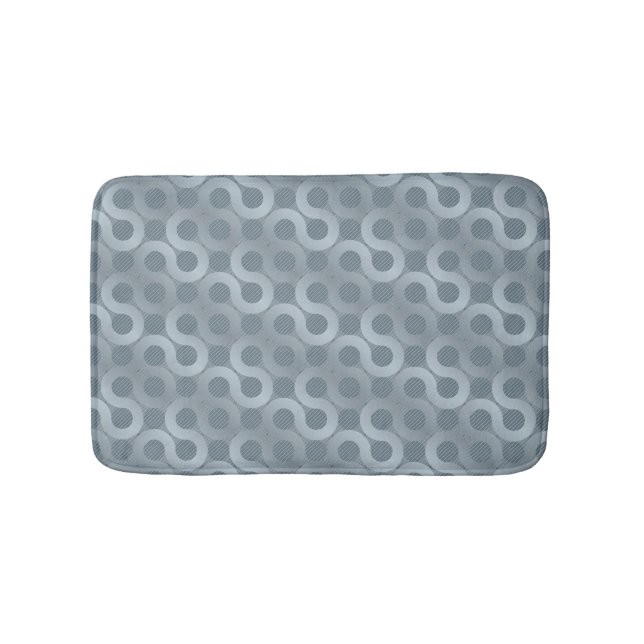 Abstract gray flow background bathroom mat (Front)