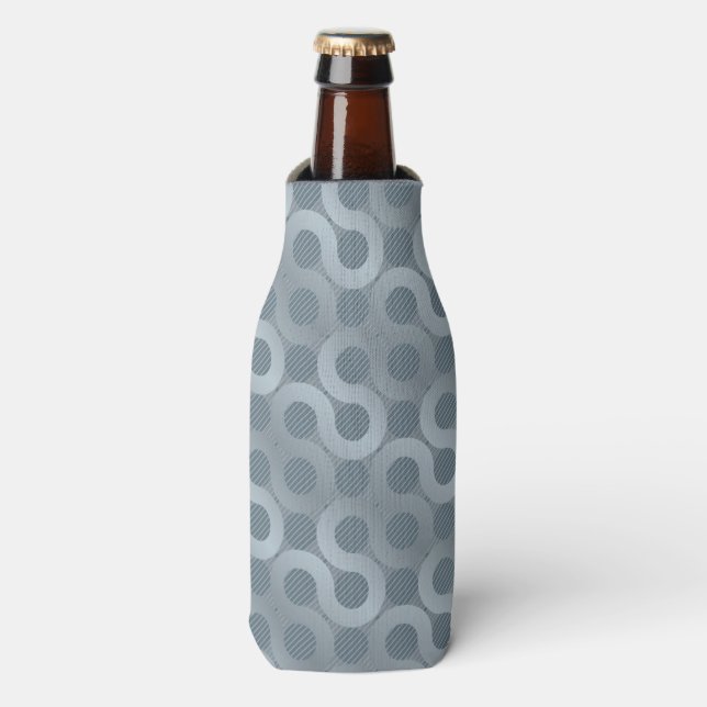Abstract gray flow background bottle cooler (Bottle Front)