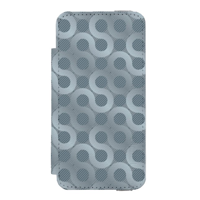 Abstract gray flow background incipio iPhone wallet case (Folio Front)