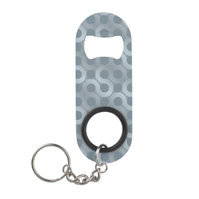 Abstract gray flow background keychain bottle opener (Front)