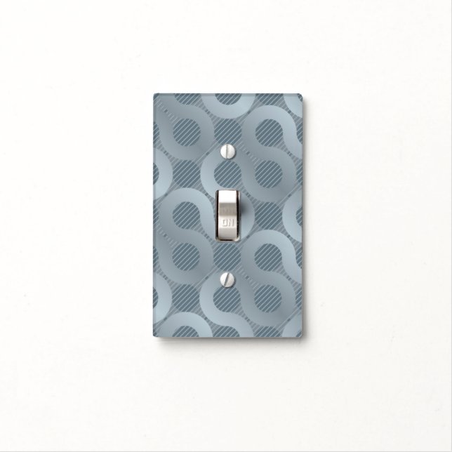 Abstract gray flow background light switch cover (In Situ)