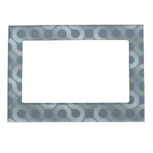 Abstract gray flow background magnetic picture frame