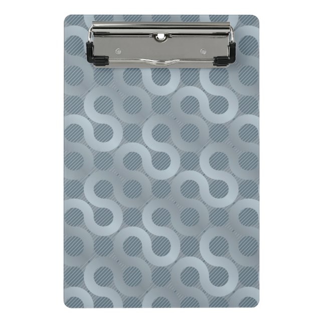 Abstract gray flow background mini clipboard (Front)
