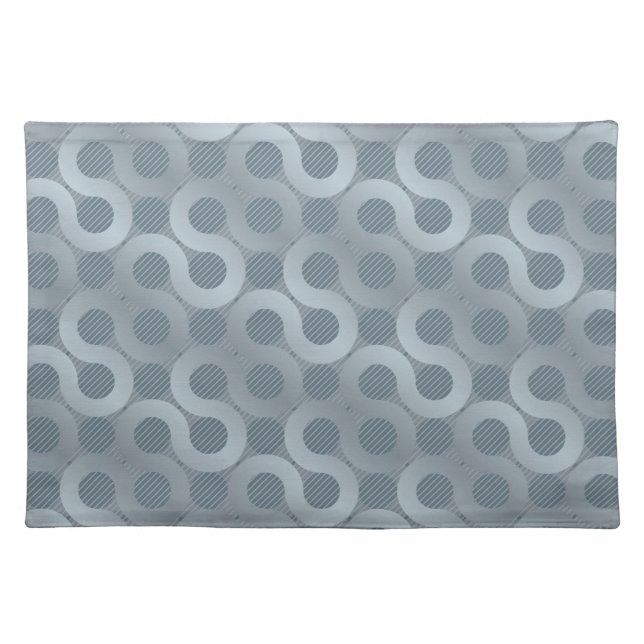 Abstract gray flow background placemat (Front)