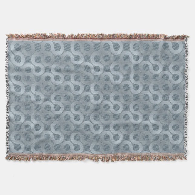 Abstract gray flow background throw blanket (Front)