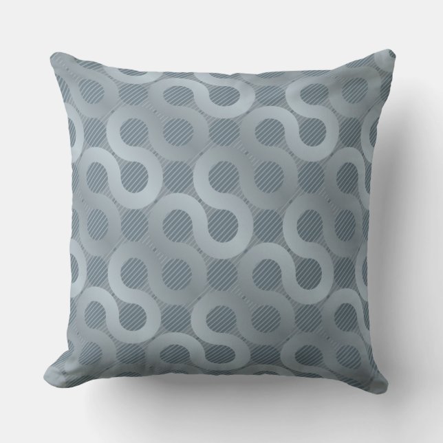 Abstract gray flow background throw pillow (Front)