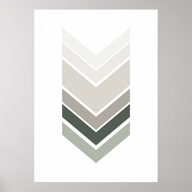 Abstract gray print. Modern geometric wall art (Front)
