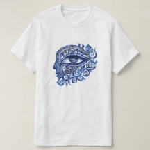 Abstract Greek Evil Eye With Greek Key