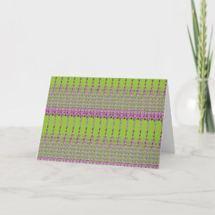 Abstract green and Pink pattern Holiday Card