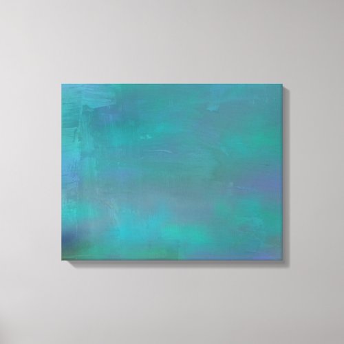 Abstract Green and Purple Serenity Canvas Print