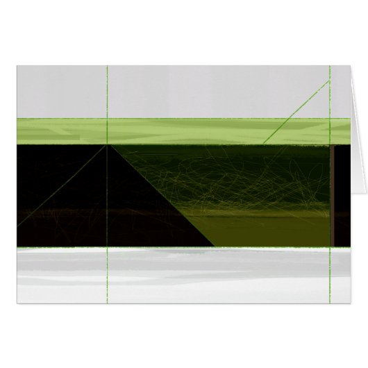 Abstract Green and white Cards (Front Horizontal)