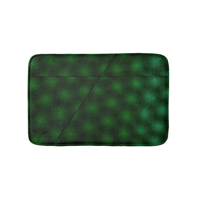 Abstract Green Background Bathroom Mat (Front)