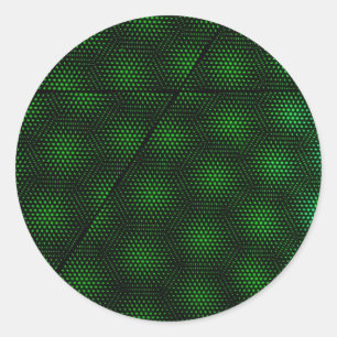 Abstract Green Background Classic Round Sticker