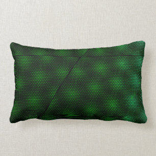 Abstract Green Background Lumbar Pillow