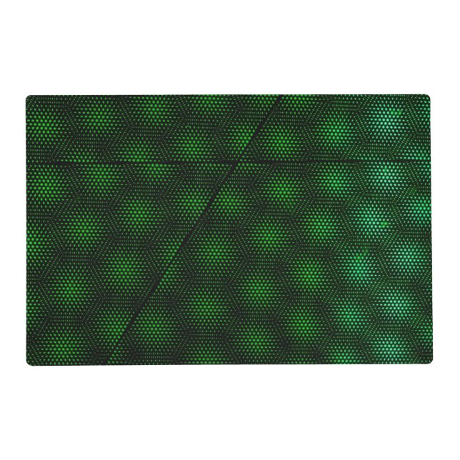 Abstract Green Background Placemat (Front)