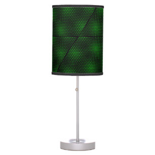 Abstract Green Background Table Lamp