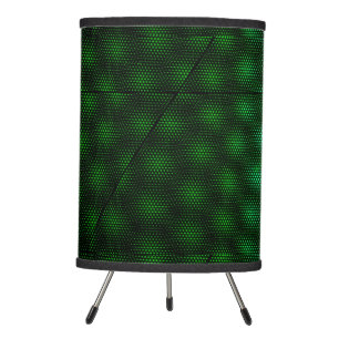 Abstract Green Background Tripod Lamp