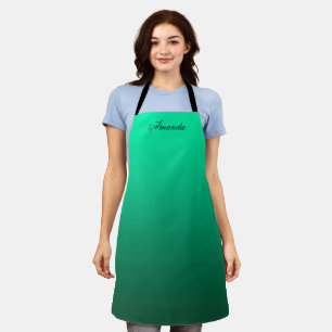 Abstract green birght contrast pure color trend  apron