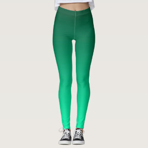 Abstract green birght contrast pure color trend mo leggings