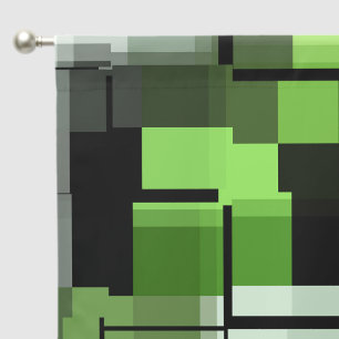 Abstract Green Blackout Curtains