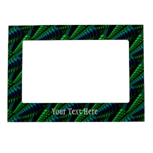 Abstract Green Blue Black Pattern Magnetic Frame
