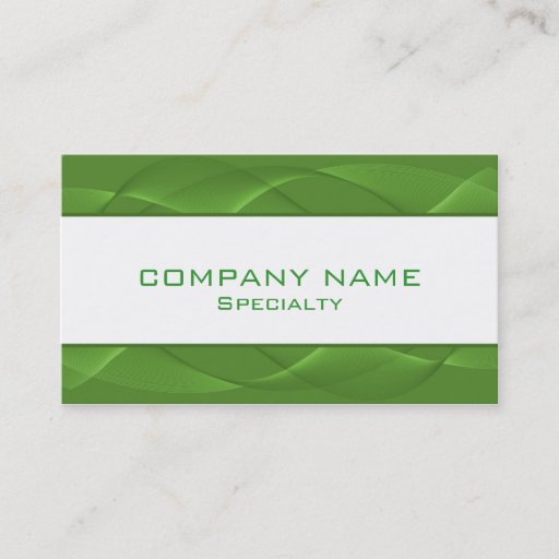 Customizable Abstract green Business Cards